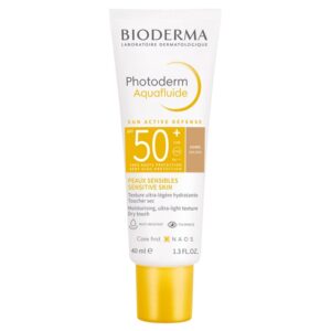 ضد آفتاب بایودرما مدل فتودرم آکوا فلوئید رنگ گلدن +SPF50 _ گالری لیلیوم
