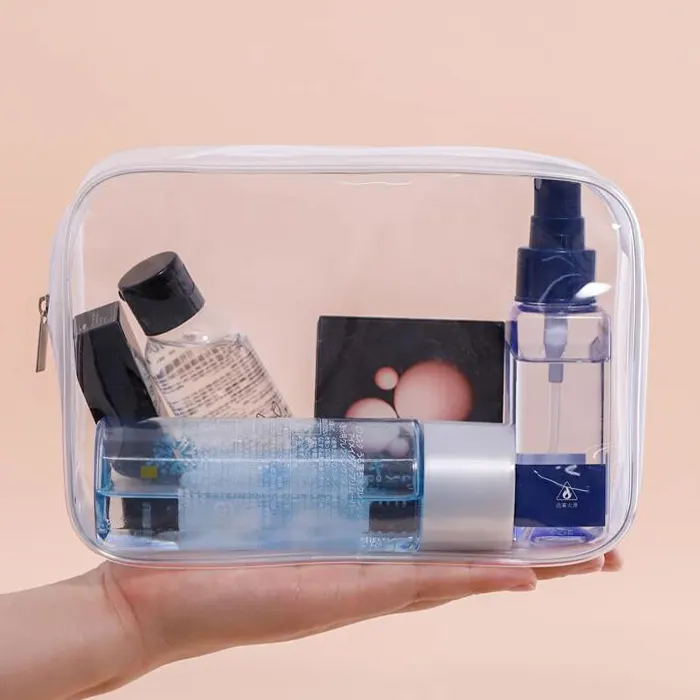 کیف لوازم آرایشی شفاف ضد آب شین - گالری لیلیوم