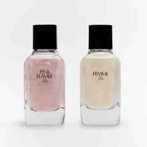 عطر گلیتر دو قلو زارا فم و پینک فلامبی-گالری لیلیوم