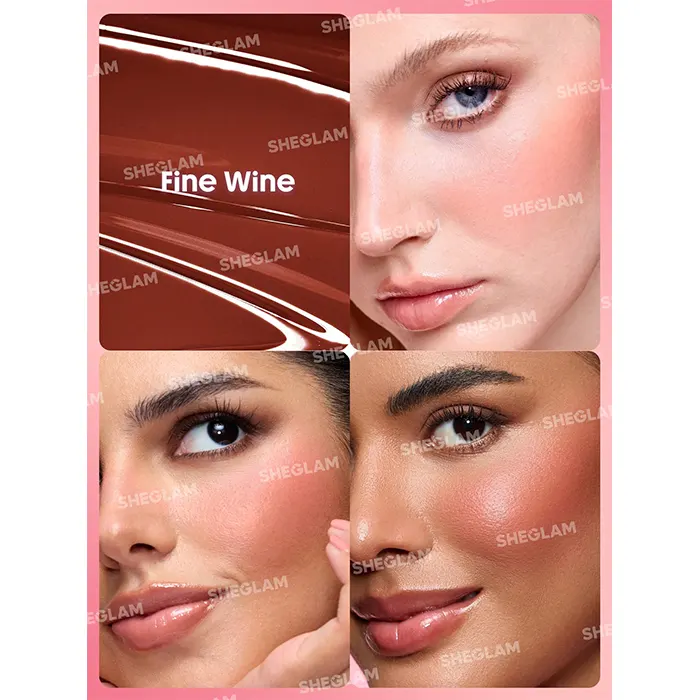 رژ گونه مایع شیگلم رنگ Fine Wine-گالری لیلیوم
