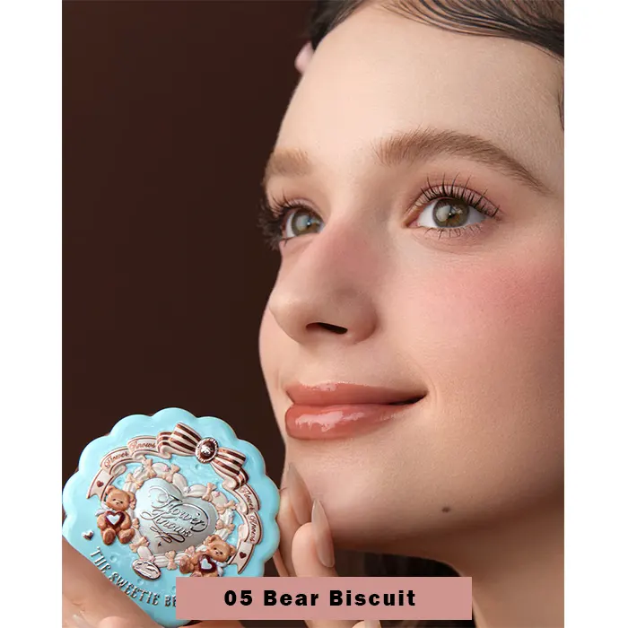 رژ گونه ساتن ابریشمی فلاور نوز مدل Sweetie Bear-گالری لیلیوم