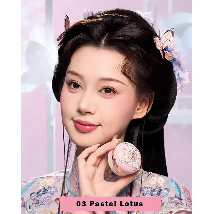 هایلایتر و رژ گونه پودری فلاور نوز Butterfly Cloud-گالری لیلیوم