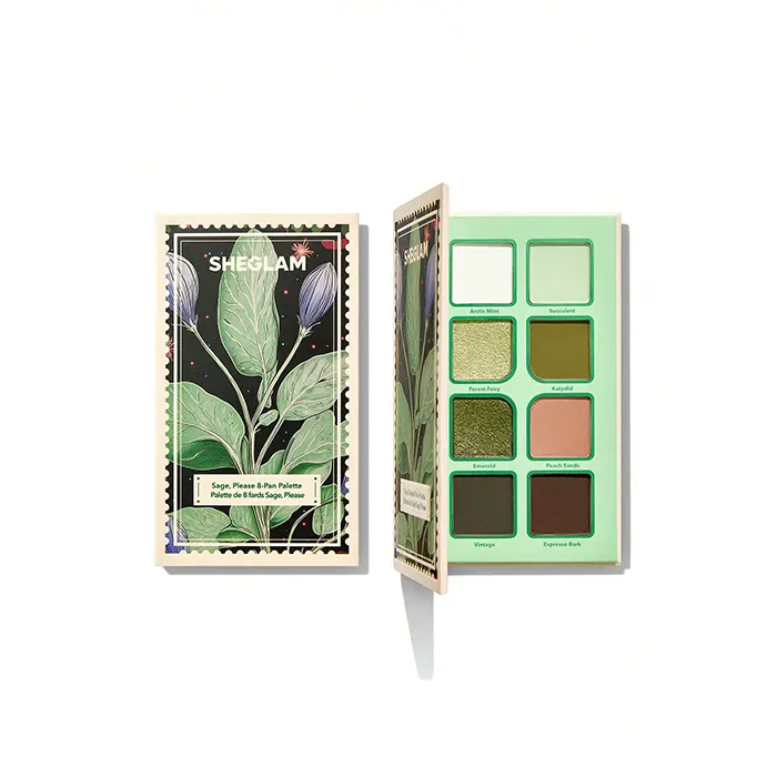 پالت سایه 8 رنگ شیگلم رنگ Sage-گالری لیلیوم