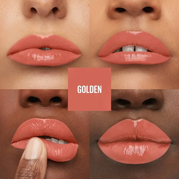 رژ لب مایع براق سوپر استی میبلین رنگ Golden 105-گالری لیلیوم