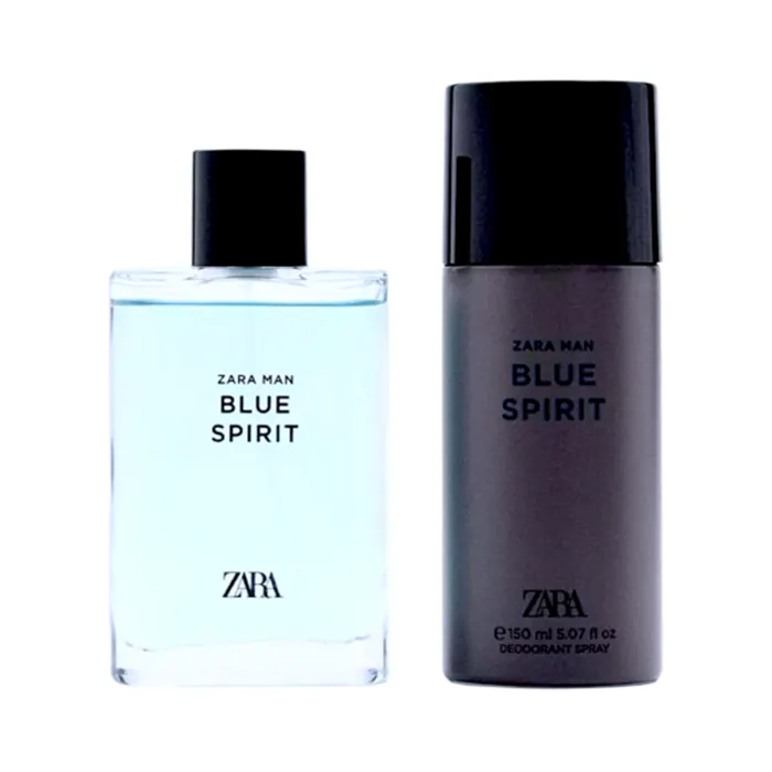 ست عطر و اسپری مردانه زارا بلو اسپریت Blue Spirit-گالری لیلیوم