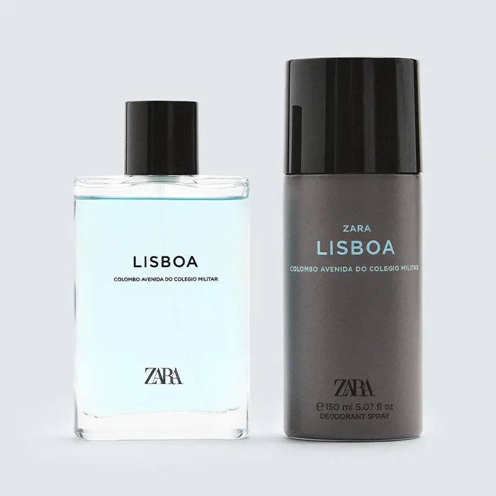 ست عطر و اسپری مردانه زارا لیسبوا Lisboa-گالری لیلیوم